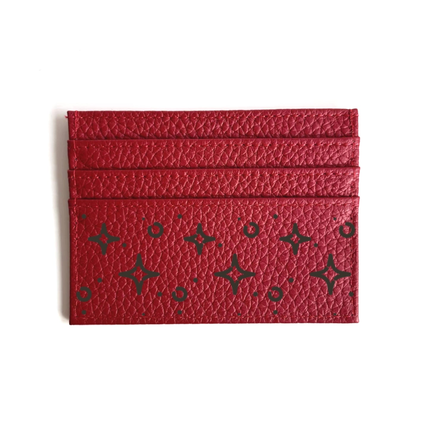 Leather Cardholder - Red