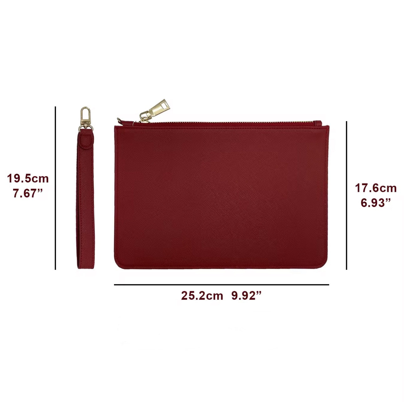 Leather Pouch - Red