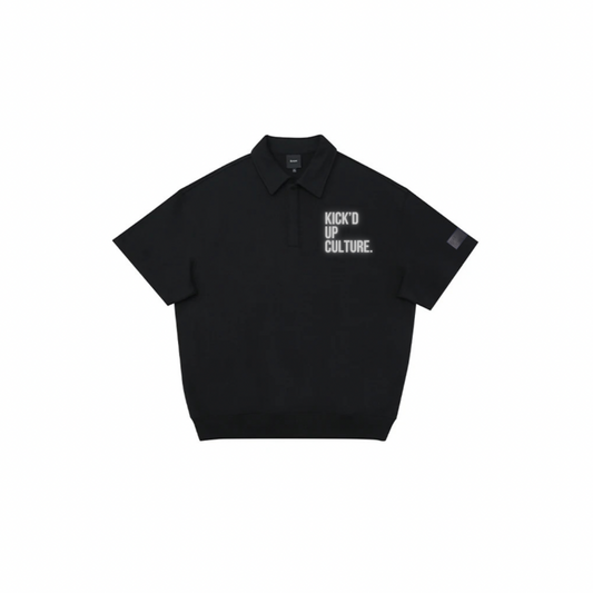 Oversized Reflective Polo - Oil