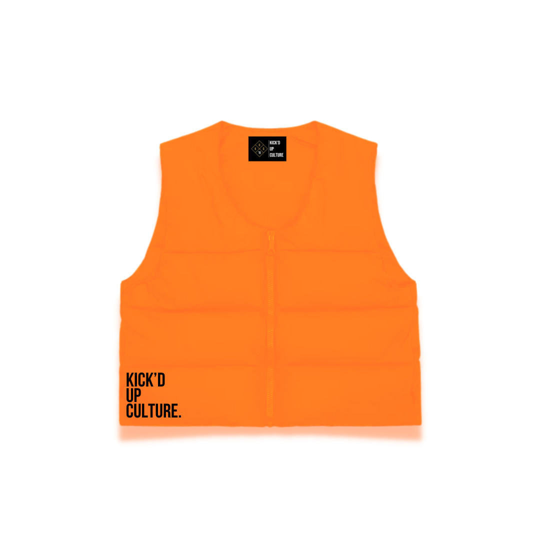 Puffer Vest - Orange
