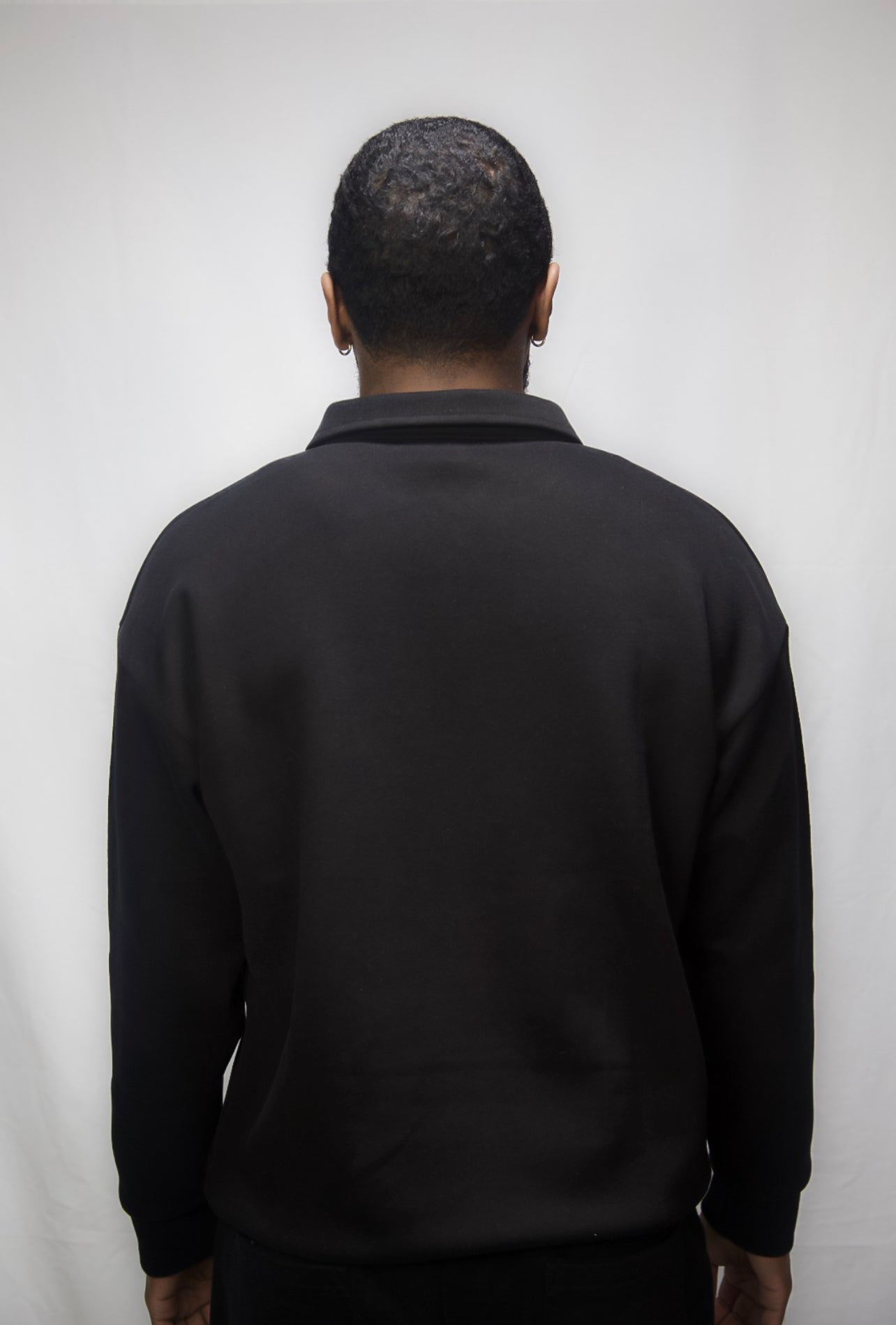 Reflective Quarter Zip - Black