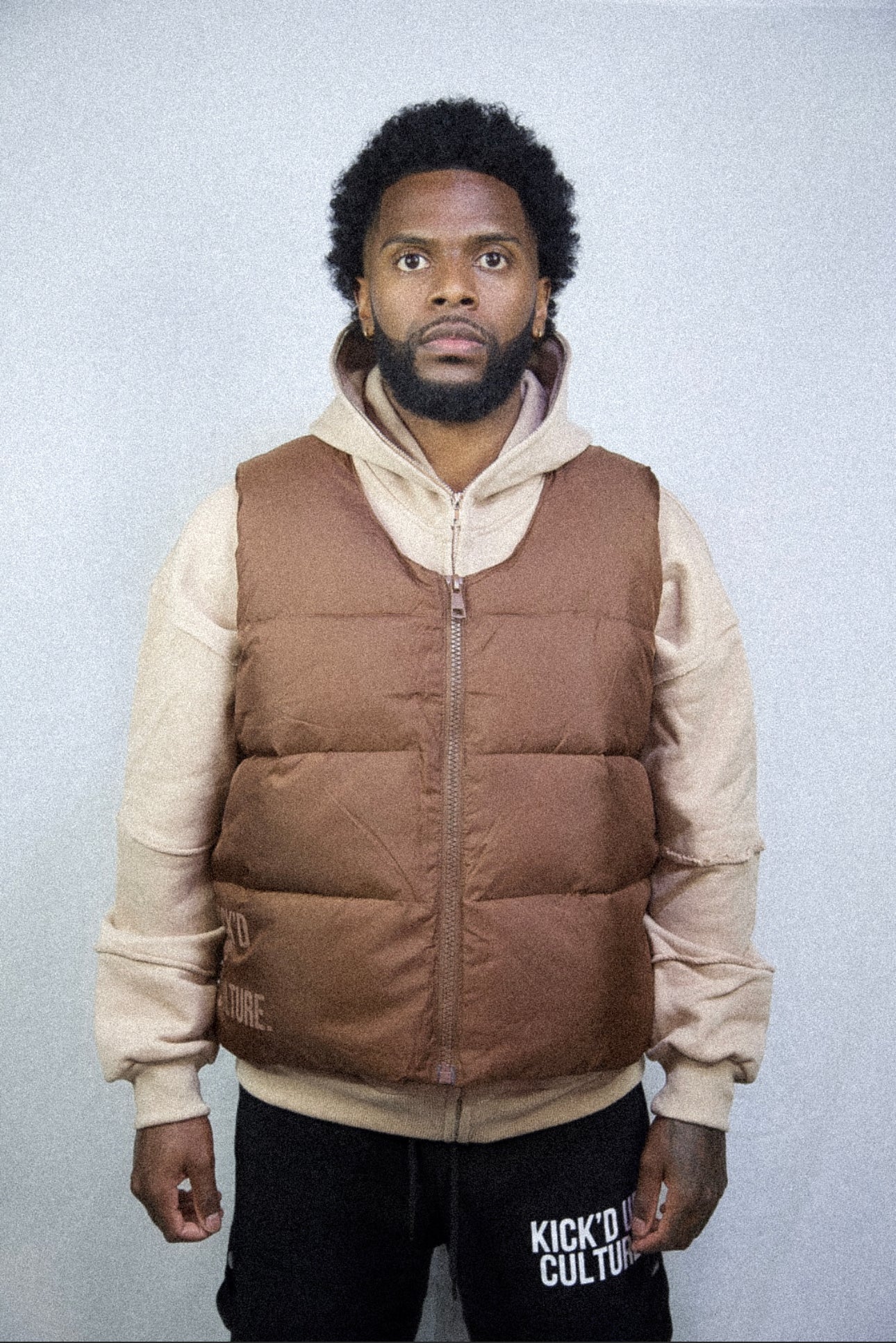 Puffer Vest - Brown