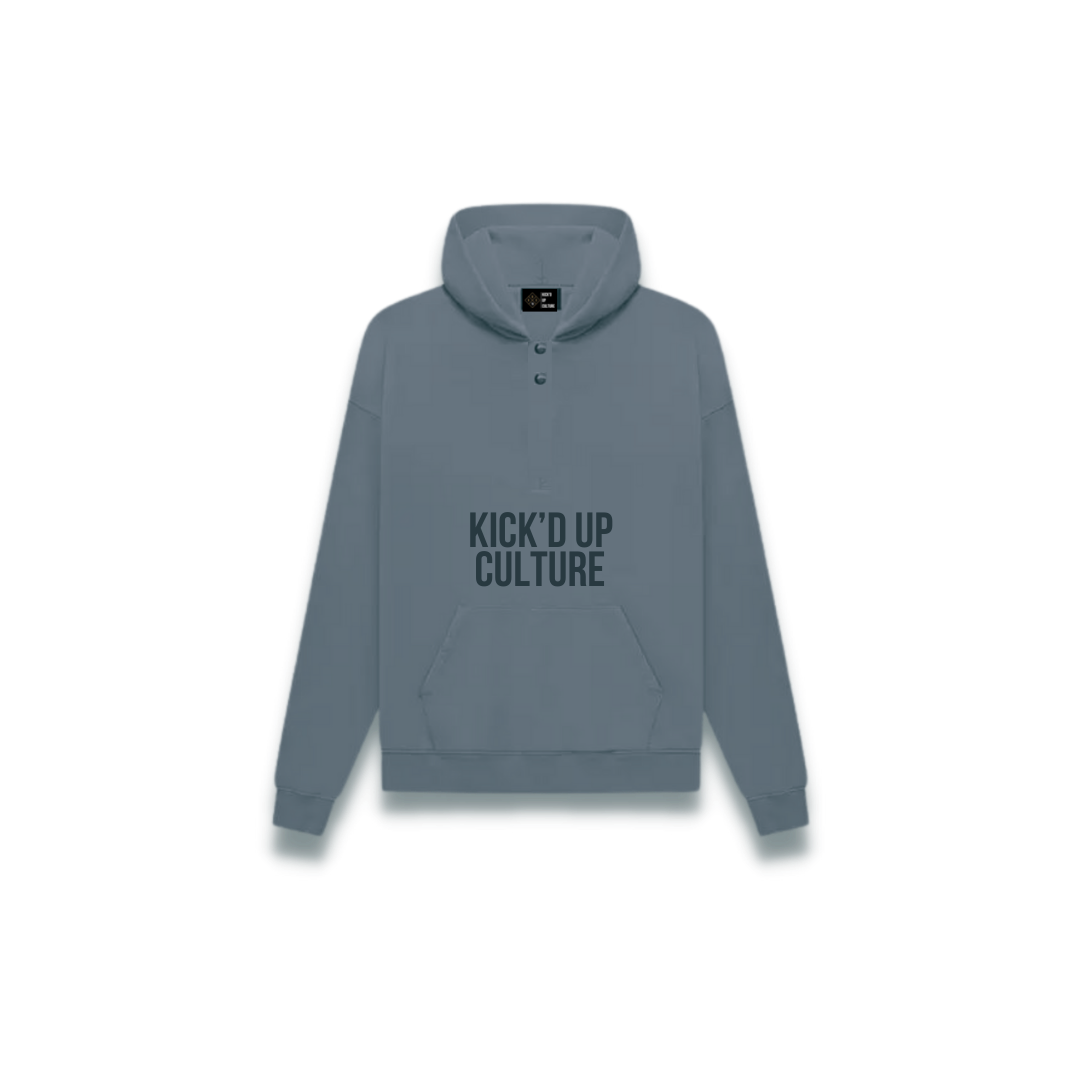Button Hoodie - Teal