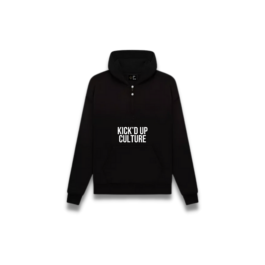 Button Hoodie - Black