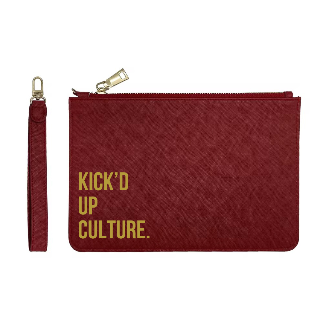 Leather Pouch - Red