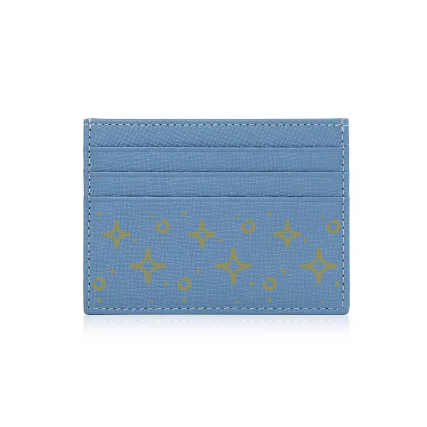 Leather Cardholder - Light Blue