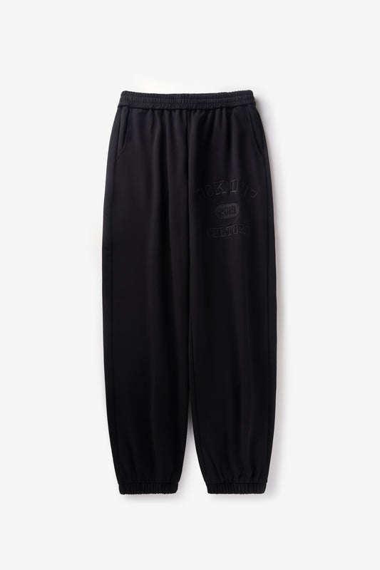 Embroidered Varsity Sweats - Carbon Black