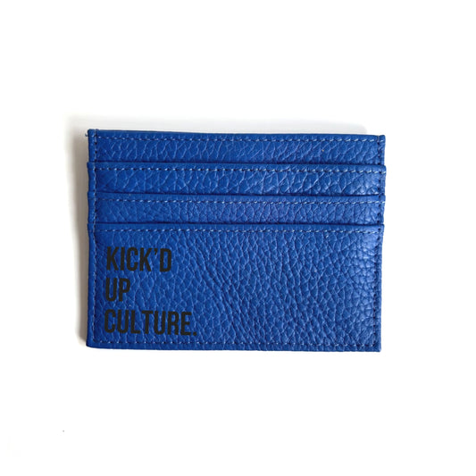 Leather Cardholder - Blue