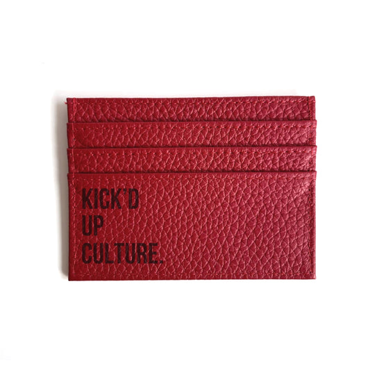 Leather Cardholder - Red