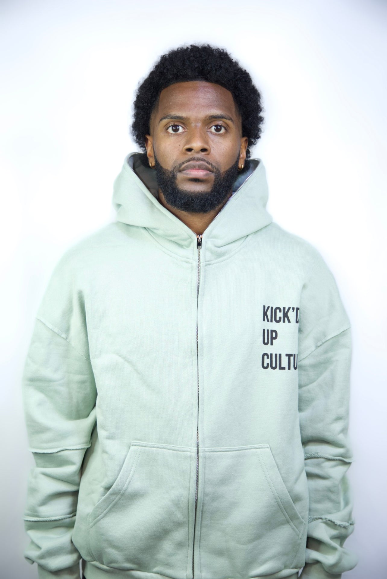 Full Zip Hoodie - Mint
