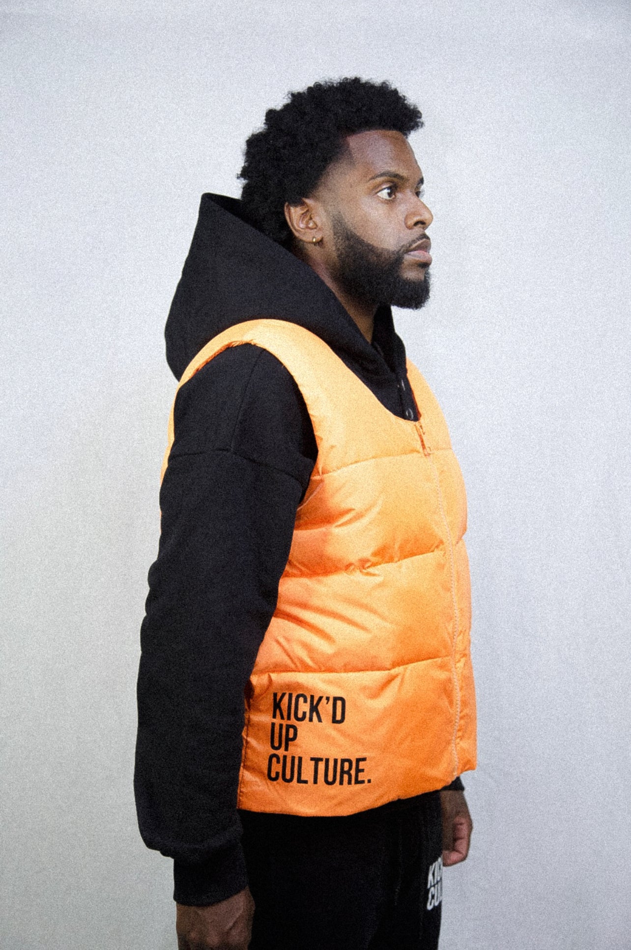Puffer Vest - Orange