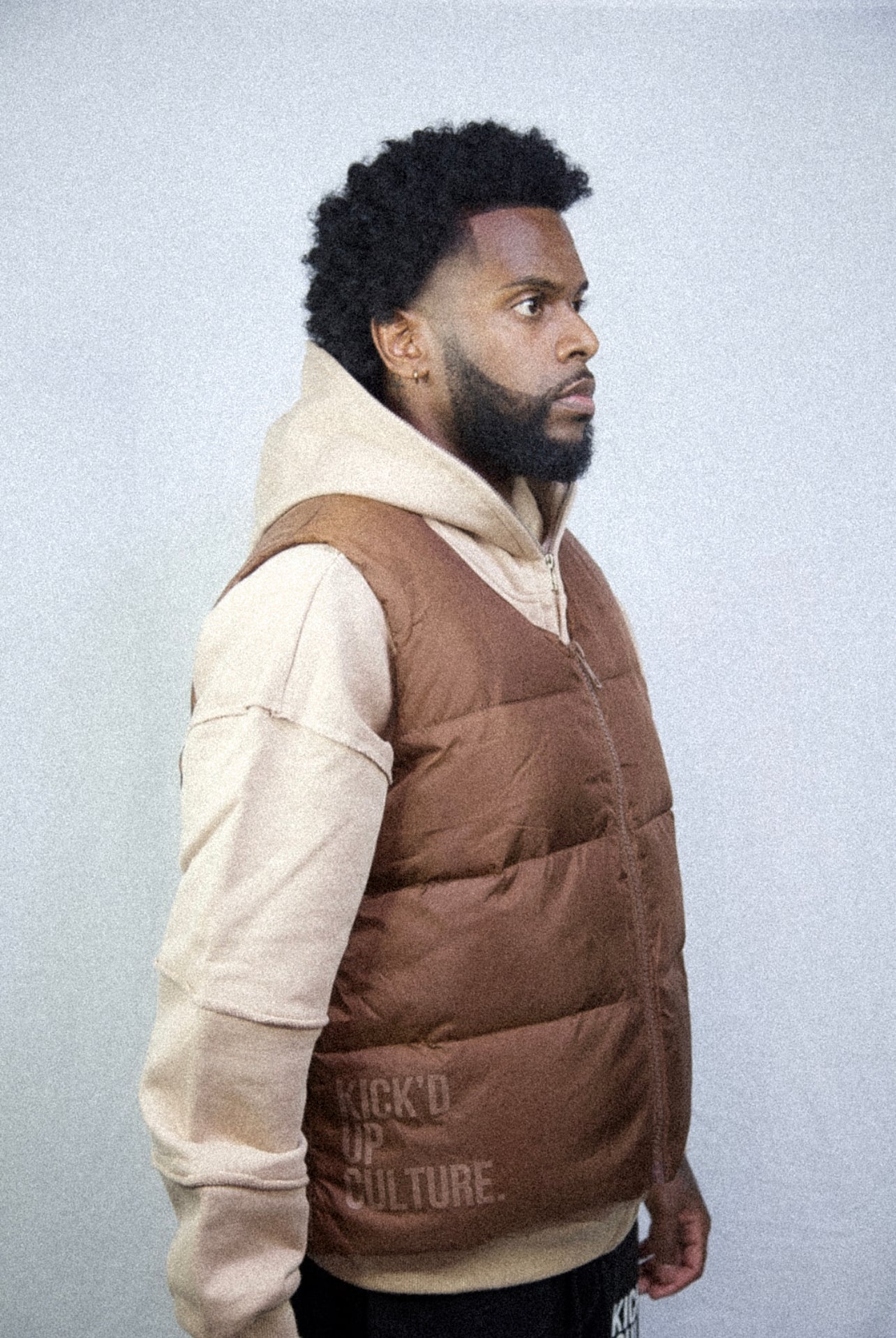 Puffer Vest - Brown
