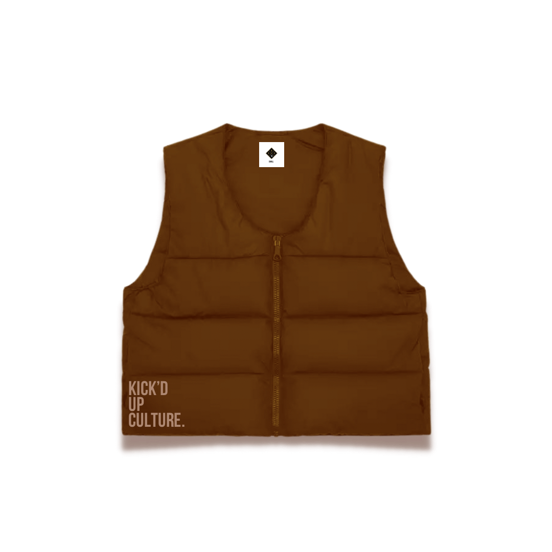 Puffer Vest - Brown