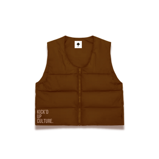 Puffer Vest - Brown