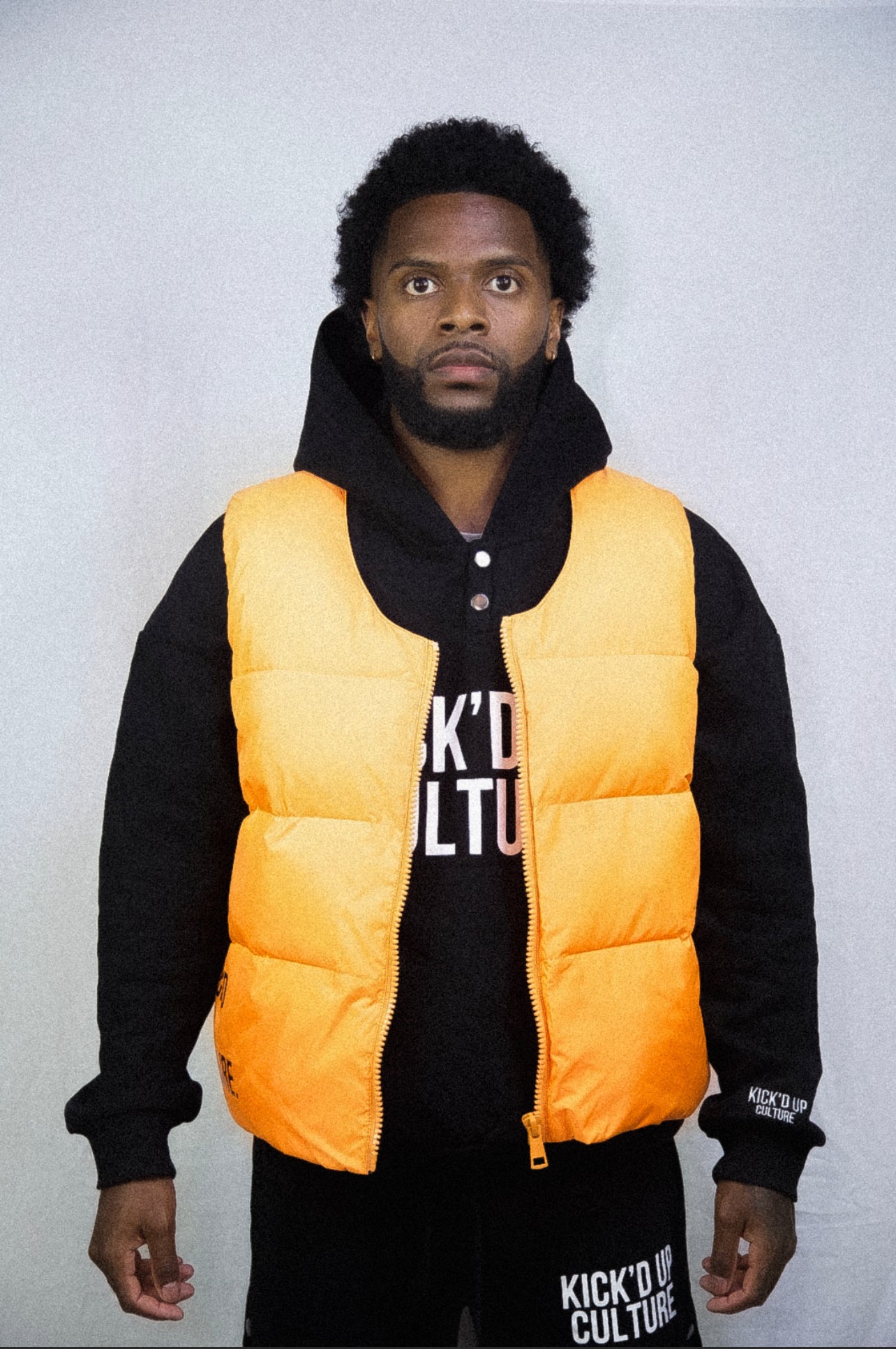 Puffer Vest - Orange